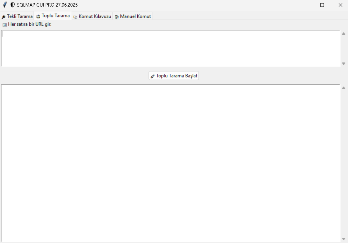 SQLMAP GUI Screenshot 2