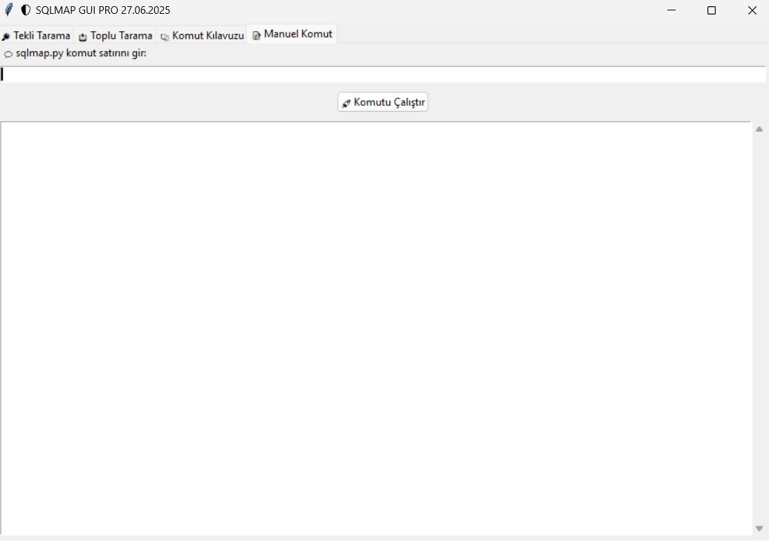 SQLMAP GUI Screenshot 4